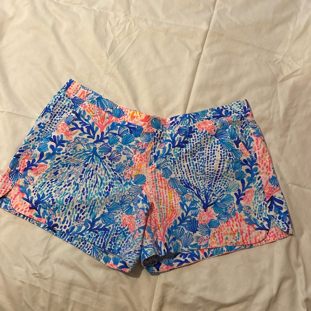 Lilly Pulitzer Classic Oceanview Short Sway With Me Size XL